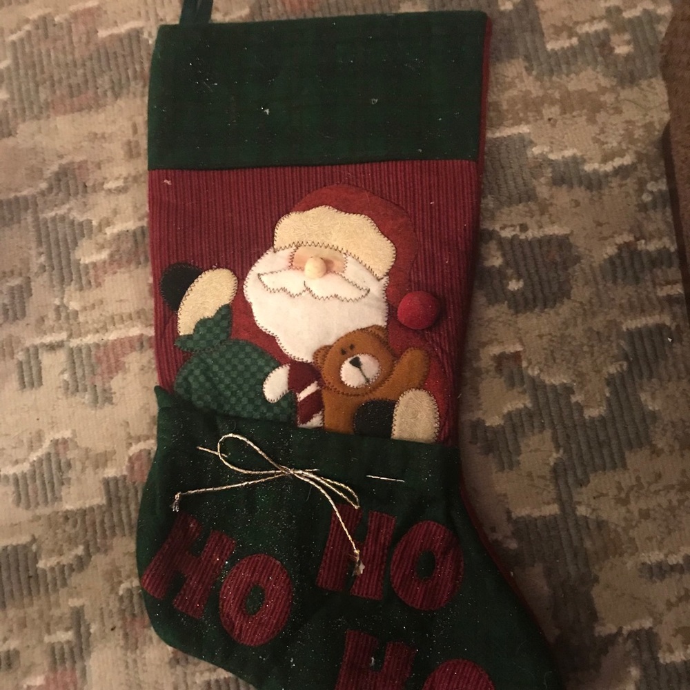 Quilted santa stocking